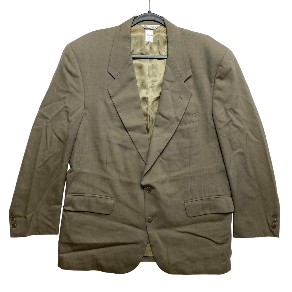 Christian Dior Wool Blazer Mens 42-44 Khaki Le Connaisseur Two-Button Jacket